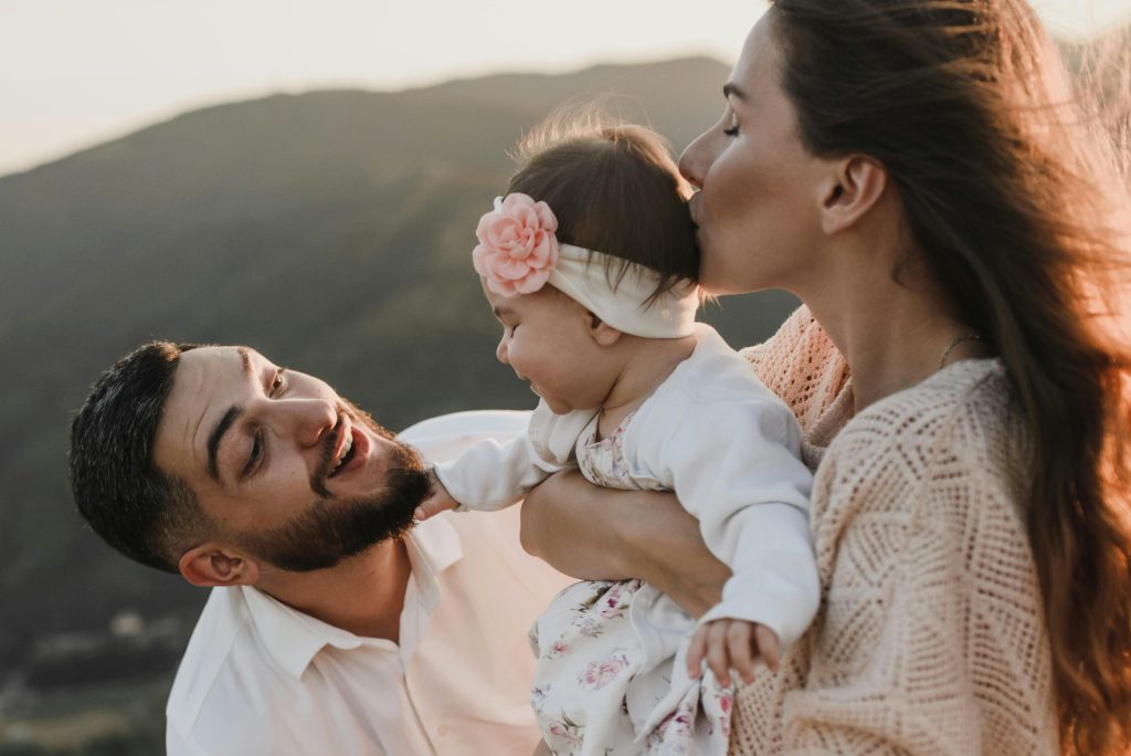 Parents with a newborn