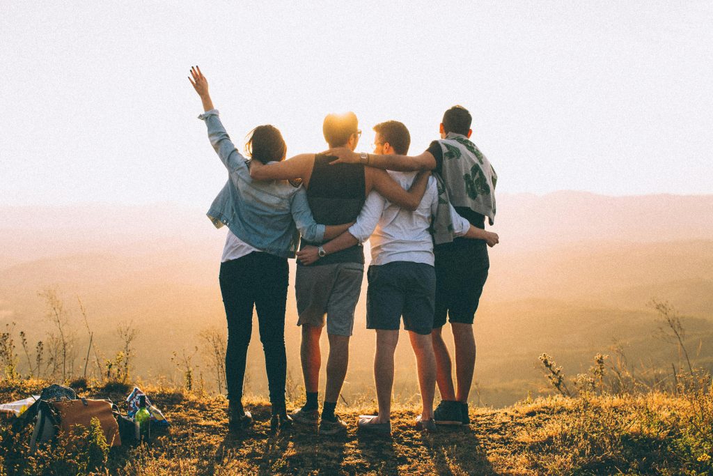 A group of co-workers starting their Summer Friday early