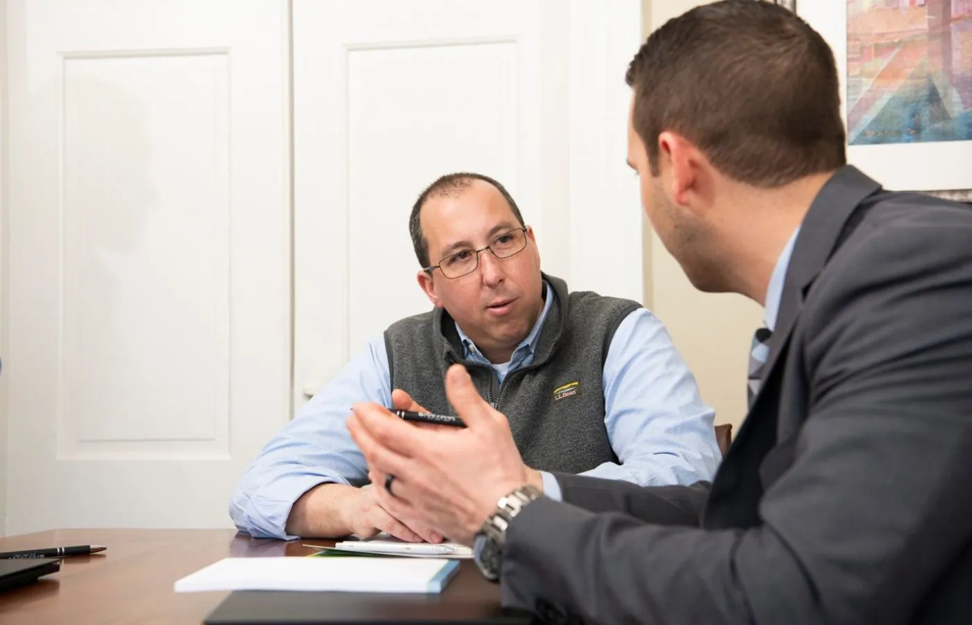Health and Benefits Partners advisors working together on employee benefits planning